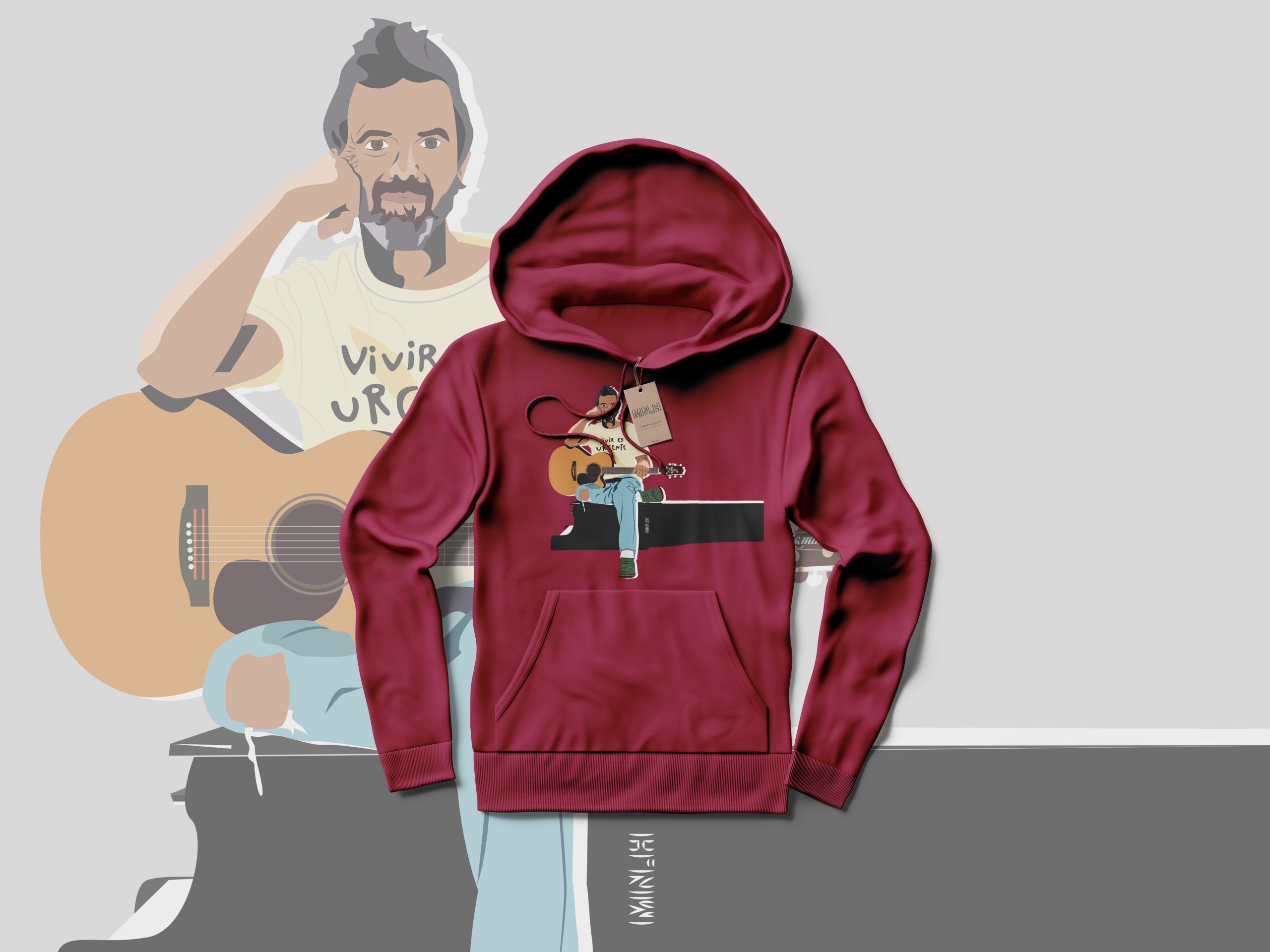 Hoodie With Tag Mockup by Anthony Boyd Graphics